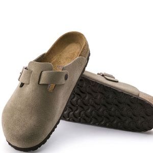 Birkenstock Boston Taupe Narrow Fit Size 38
